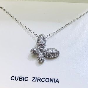 Sterling Silver Cubic Zirconia Necklace